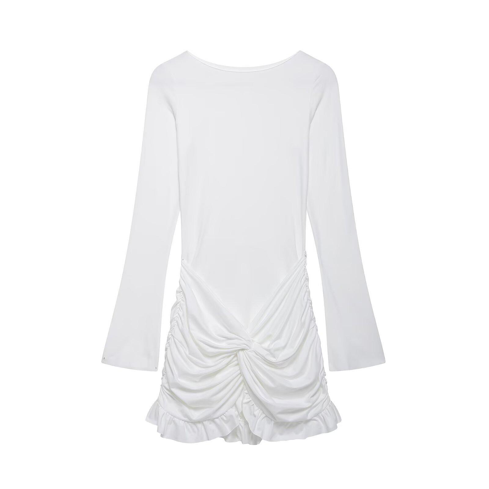 2025 Spring Women s European & American Solid Color Bodycon Mini Dress - Fashionable Round Neck, Long Sleeve, Casual Style Small белый
2025 Spring Women s European & American Solid Color Bodycon Mini Dress - Fashionable Round Neck, Long Sleeve, Casual Style Small белый