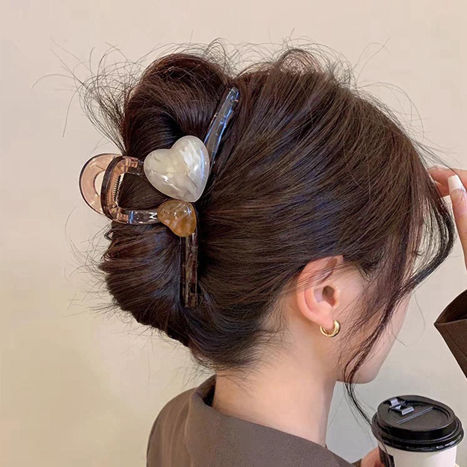 Большой клип для волос кофейного цвета для женщин, с высококлассным видом на затылке, зажим для густых волос, стильная заколка и головной убор. One Size
Большой клип для волос кофейного цвета для женщин, с высококлассным видом на затылке, зажим для густых волос, стильная заколка и головной убор. One Size