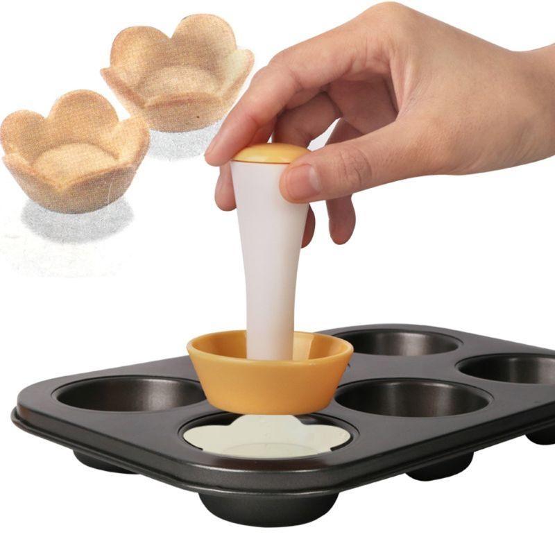 Plastic Pastry Stamper Tart for Shell Mold Cutter Flower Round Dough Cookie Set for Muffin Cupcake жовтий
Plastic Pastry Stamper Tart for Shell Mold Cutter Flower Round Dough Cookie Set for Muffin Cupcake жовтий