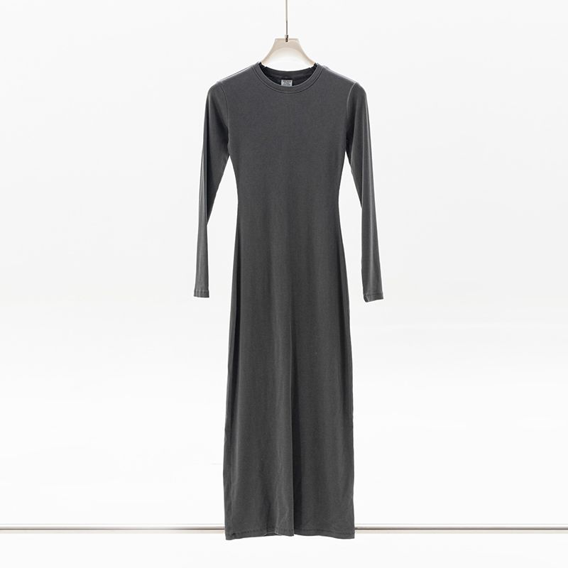 European and American Fashion Washed Distressed Gyaru Slimming Slim fit Stretch Dress Spring and Autumn Tight Split Sheath Long dress Women Washed dark gray L
European and American Fashion Washed Distressed Gyaru Slimming Slim fit Stretch Dress Spring and Autumn Tight Split Sheath Long dress Women Washed dark gray L