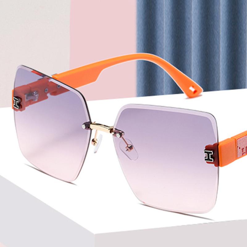 New Square Rimless Cut Edge Sunglasses Hong Kong Style Ladies Round Face Slimming Big Frame Fashion Sunglasses кавовий
New Square Rimless Cut Edge Sunglasses Hong Kong Style Ladies Round Face Slimming Big Frame Fashion Sunglasses кавовий