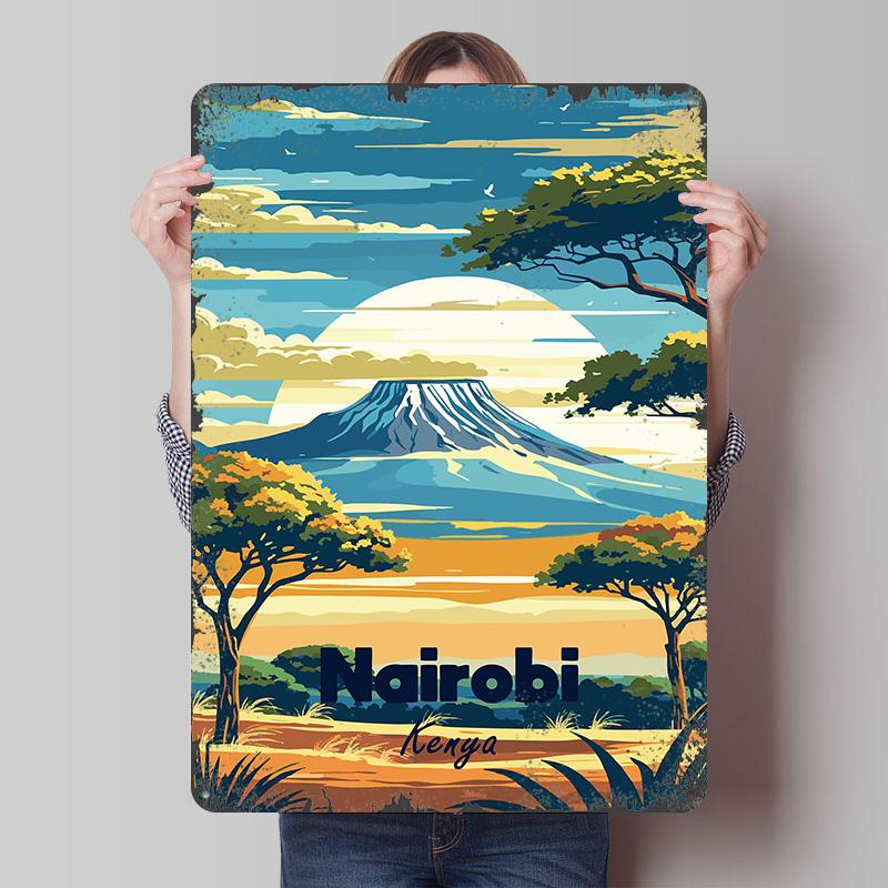 Nairobi Kenya Travel Poster Customized Wall Art Vintage Metal Signs Retro Tin Plaque for Man Cave Wand Deko Gamer Decoration 7.9x11.8In(20x30cm)
Nairobi Kenya Travel Poster Customized Wall Art Vintage Metal Signs Retro Tin Plaque for Man Cave Wand Deko Gamer Decoration 7.9x11.8In(20x30cm)