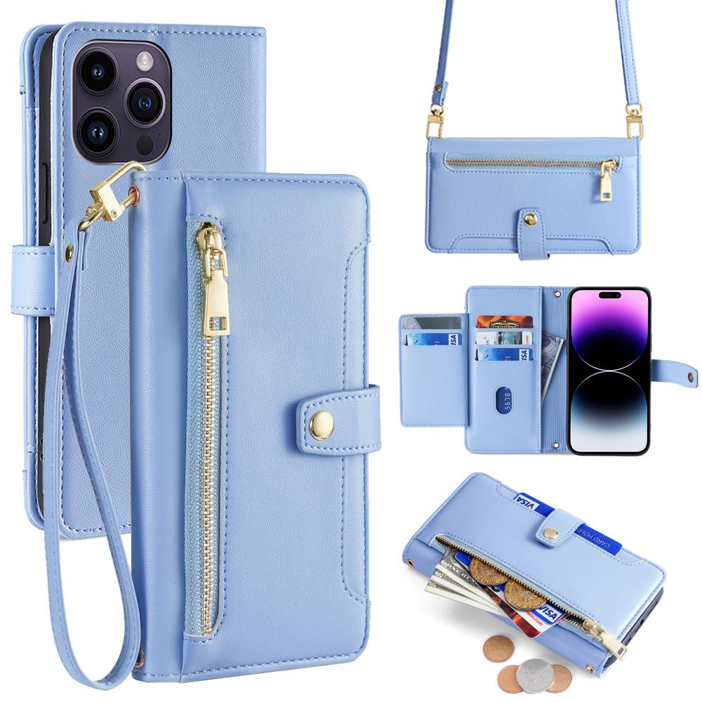 For iPhone 14 Pro Max Case Zipper Pocket Wallet Leather Phone Cover with 2 Straps D
For iPhone 14 Pro Max Case Zipper Pocket Wallet Leather Phone Cover with 2 Straps D