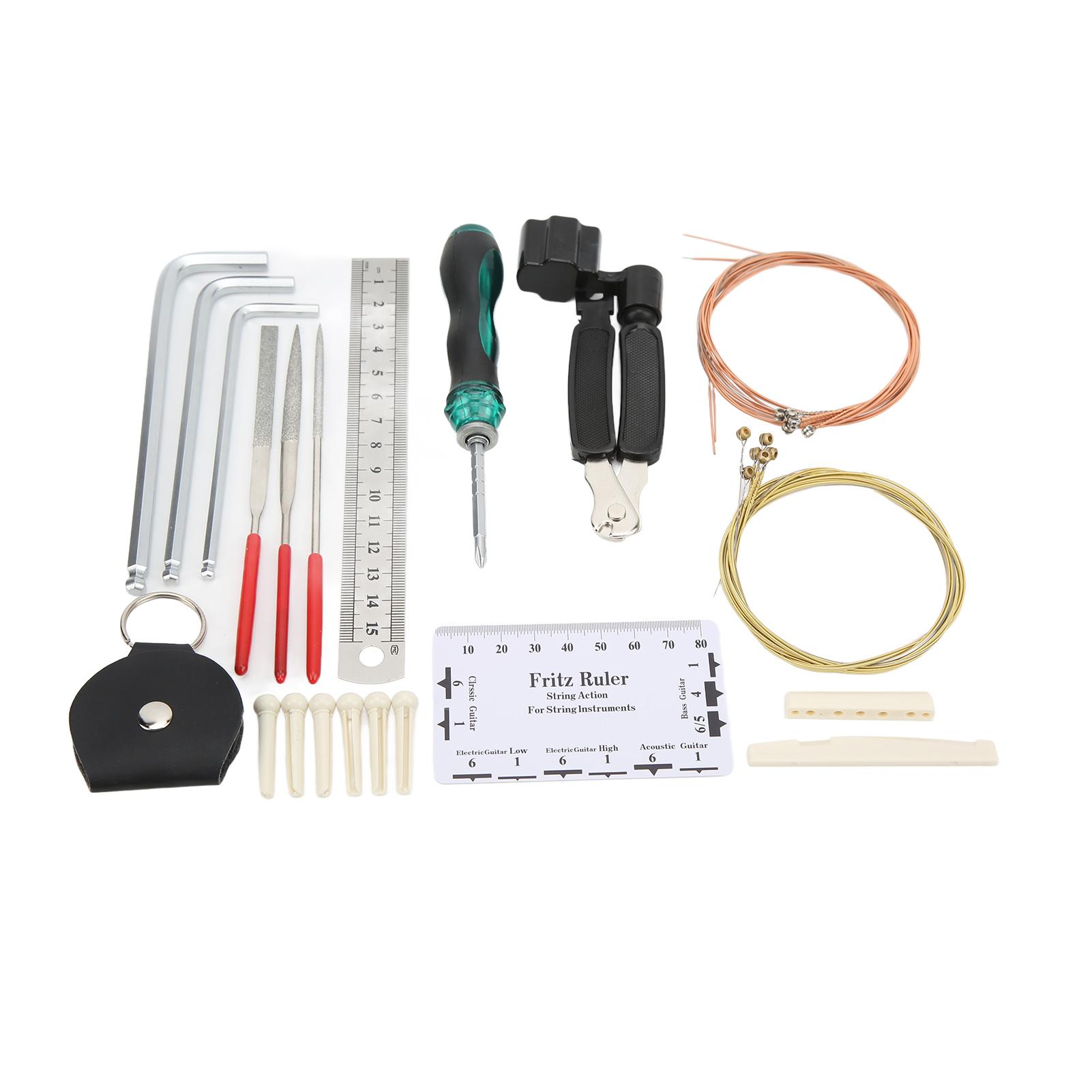 Набір інструментів для ремонту гітар Набори інструментів для обслуговування гітар зі струнами для мандолін
Набір інструментів для ремонту гітар Набори інструментів для обслуговування гітар зі струнами для мандолін