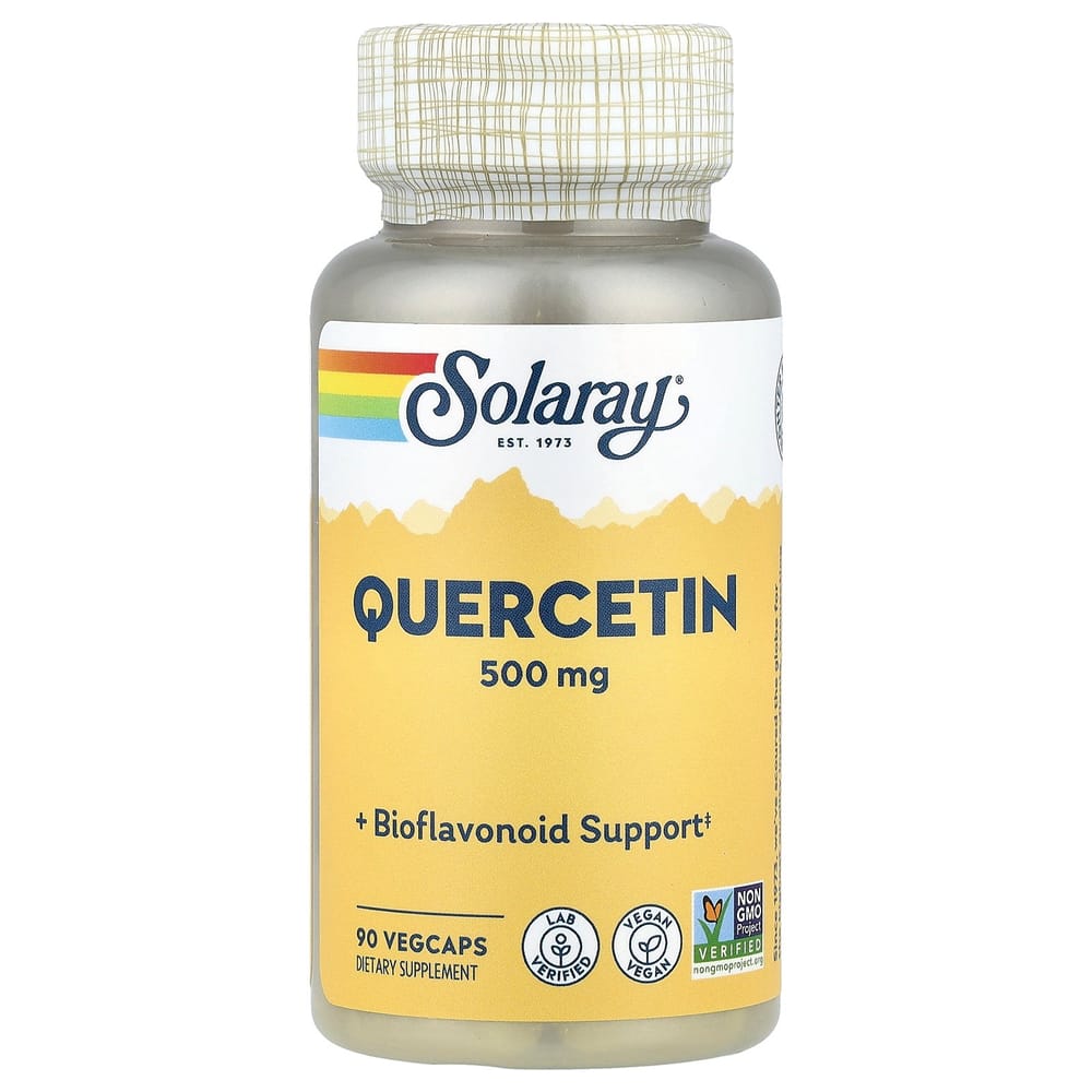 Solaray Quercetin 500mg 90 Veggie Capsules 90 pcs - 1 ea
Solaray Quercetin 500mg 90 Veggie Capsules 90 pcs - 1 ea