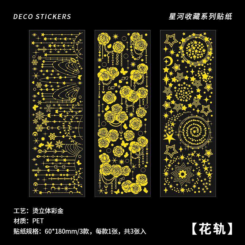3-Piece Gold & Silver Foil PET Long Strip Stickers, Exquisite Floral Patterns with Metallic Luster, Waterproof
3-Piece Gold & Silver Foil PET Long Strip Stickers, Exquisite Floral Patterns with Metallic Luster, Waterproof