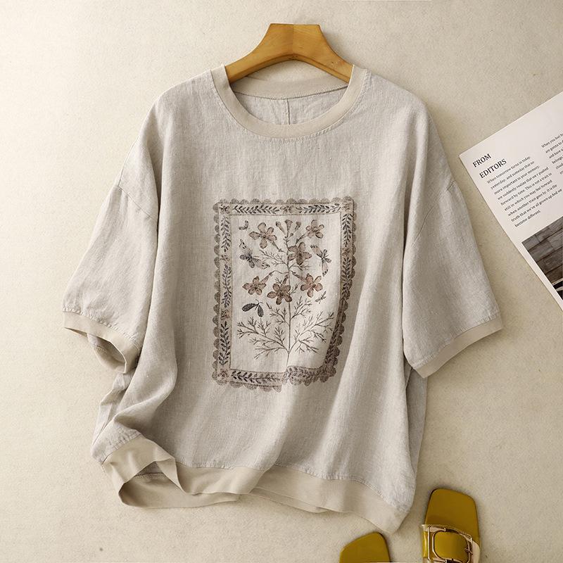 2026 Summer Women s Korean Style Printed Round Neck Loose Slimming T-Shirt 2XL природний/Лляний
2026 Summer Women s Korean Style Printed Round Neck Loose Slimming T-Shirt 2XL природний/Лляний