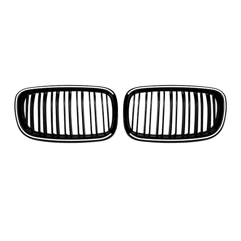 LED Light Car Front Kidney Grille Air Intake Grille Double Line Vertical For BMW X5 E70 X6 E71 2006-2013 Glossy Black
LED Light Car Front Kidney Grille Air Intake Grille Double Line Vertical For BMW X5 E70 X6 E71 2006-2013 Glossy Black