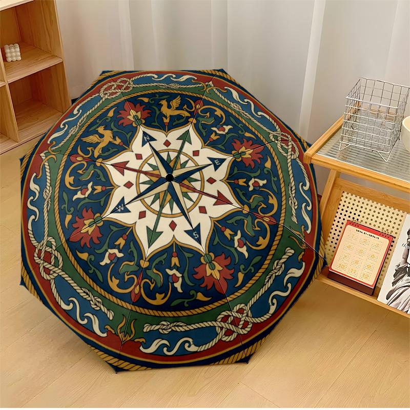 Oak Branch Mandala Printed umbrella windproof folding umbrella portable sun and rain umbrella suitable for gifting
Oak Branch Mandala Printed umbrella windproof folding umbrella portable sun and rain umbrella suitable for gifting