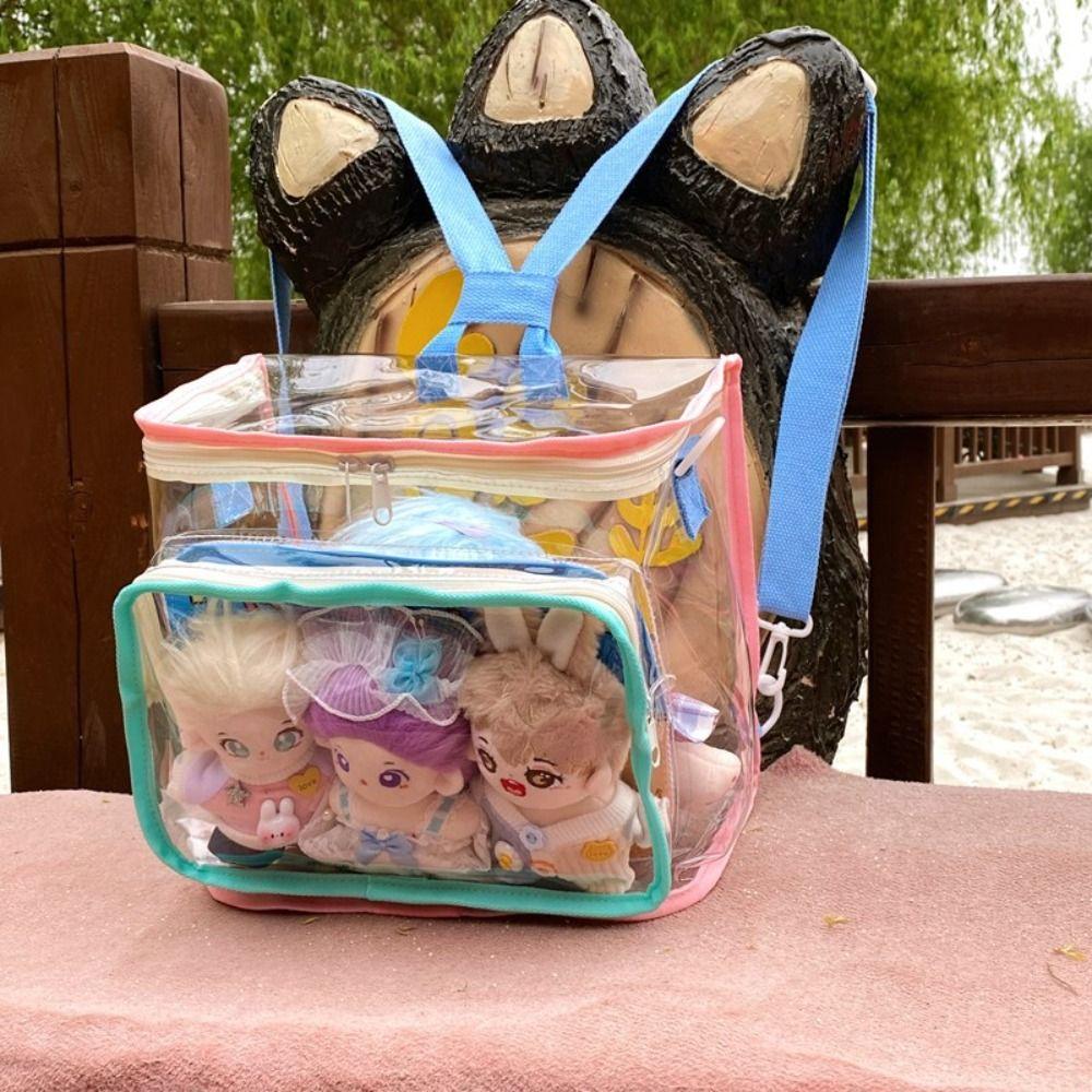 Dual Purpose Cotton Doll Itabag Crossbody Bag Fashion Jelly Bag Cute Transparent Backpack Lady жовтий/помаранчевий
Dual Purpose Cotton Doll Itabag Crossbody Bag Fashion Jelly Bag Cute Transparent Backpack Lady жовтий/помаранчевий