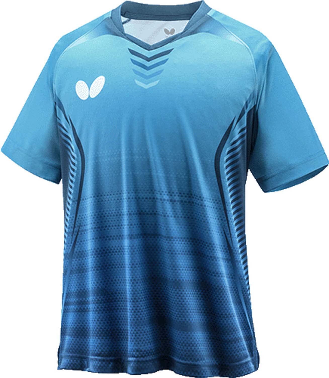 Butterfly Table Tennis Game Shirt, J.T.T.A (Japan Table Tennis Association) Approved, Unisex, Turquoise Blue (123), Size 3S, 46340
Butterfly Table Tennis Game Shirt, J.T.T.A (Japan Table Tennis Association) Approved, Unisex, Turquoise Blue (123), Size 3S, 46340