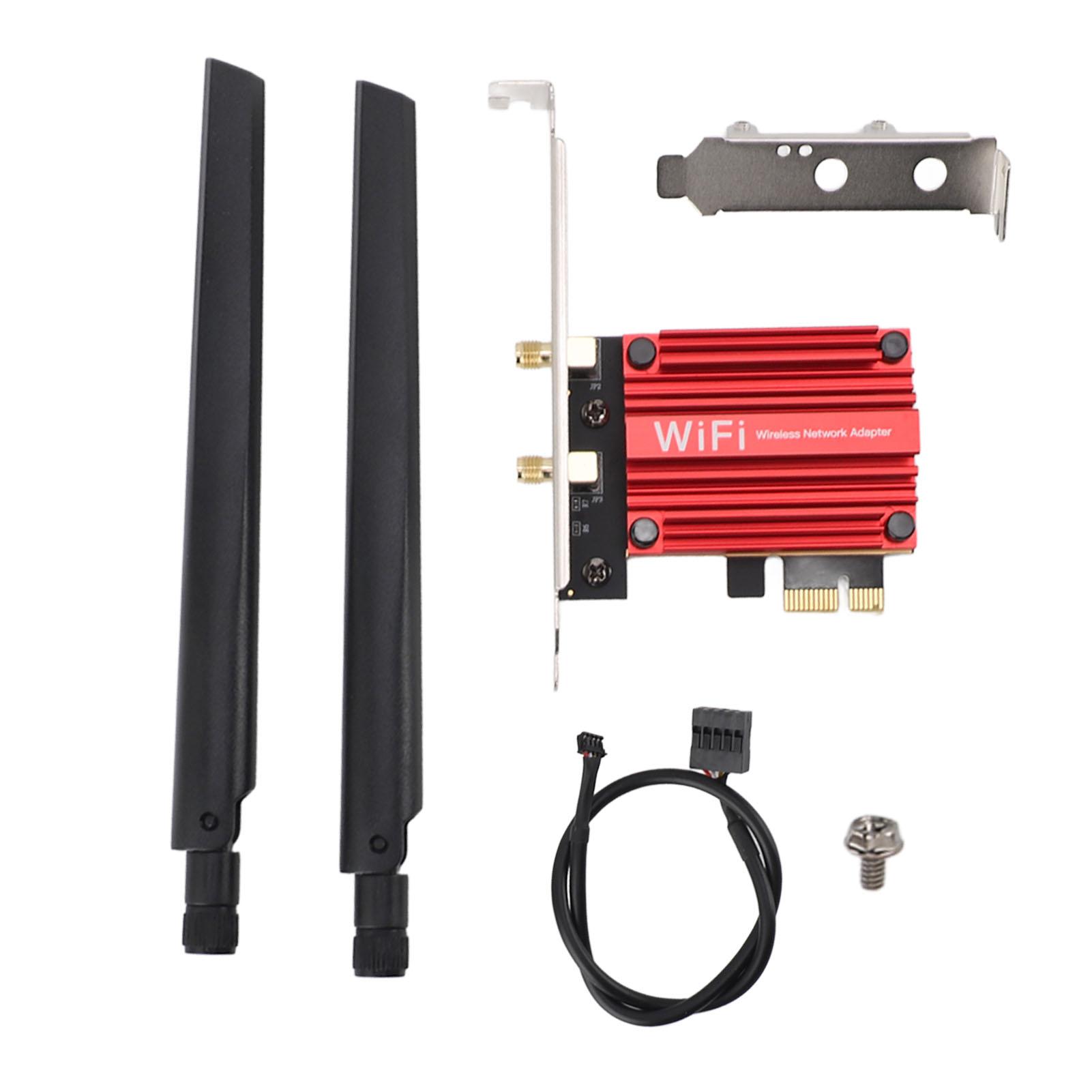 AX210 PCIE WiFi Card 5374Mbps 2.4G 5.8G 6G 3 Bands Wireless WiFi 6 Card with Bluetooth 5.3 for WIN
AX210 PCIE WiFi Card 5374Mbps 2.4G 5.8G 6G 3 Bands Wireless WiFi 6 Card with Bluetooth 5.3 for WIN