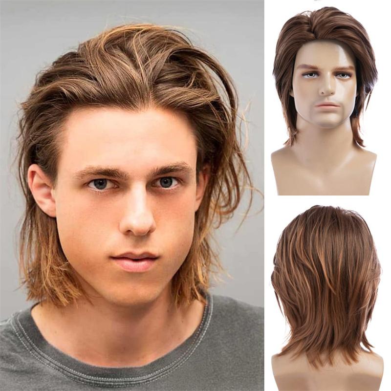 Synthetic Short Straight Wigs for Men Brown Wig with Bangs Natural Old Man Wig Male Korean Boy Cosplay Costume Party
Synthetic Short Straight Wigs for Men Brown Wig with Bangs Natural Old Man Wig Male Korean Boy Cosplay Costume Party