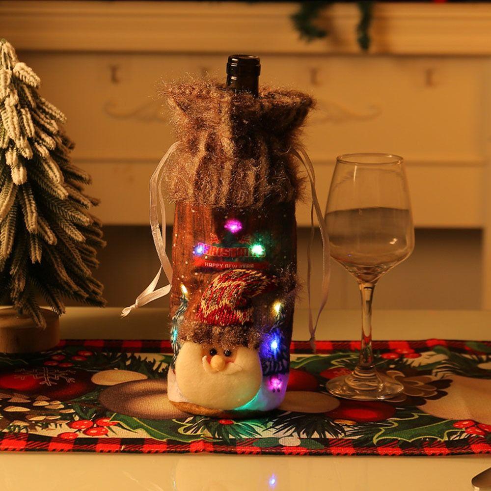 Flannelette Christmas Wine Bottle Cover Reusable Champagne Wine Bag Holiday Festival Decor
Flannelette Christmas Wine Bottle Cover Reusable Champagne Wine Bag Holiday Festival Decor