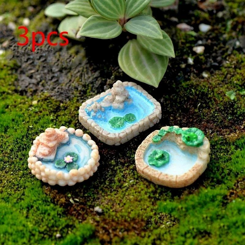 3PCS DIY Resin Miniature Landscape Decoration Lotus Pond Mixed Size Garden Decoration Micro Landscape Decoration
3PCS DIY Resin Miniature Landscape Decoration Lotus Pond Mixed Size Garden Decoration Micro Landscape Decoration
