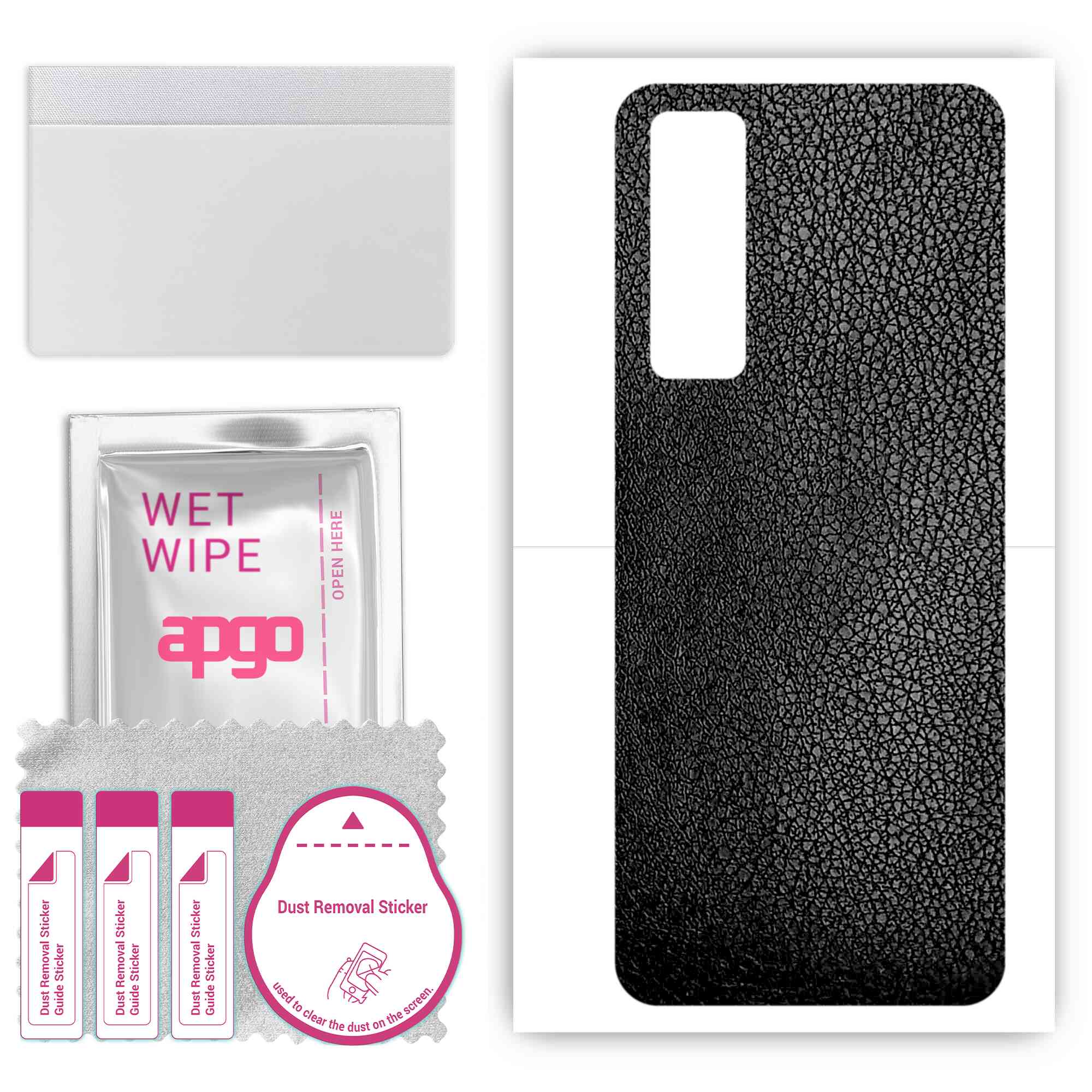 apgo Protective Skin Sticker for the back compatible with Huawei nova 7 Pro 5G, Wrap Film, Foil, Vinyl - Pattern Black Leather
apgo Protective Skin Sticker for the back compatible with Huawei nova 7 Pro 5G, Wrap Film, Foil, Vinyl - Pattern Black Leather