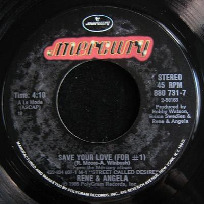 7inch Record REN & ANGELA - Save Your Love (For #1) 8807317 Mercury 1985 US Dance & Electronica Used
7inch Record REN & ANGELA - Save Your Love (For #1) 8807317 Mercury 1985 US Dance & Electronica Used