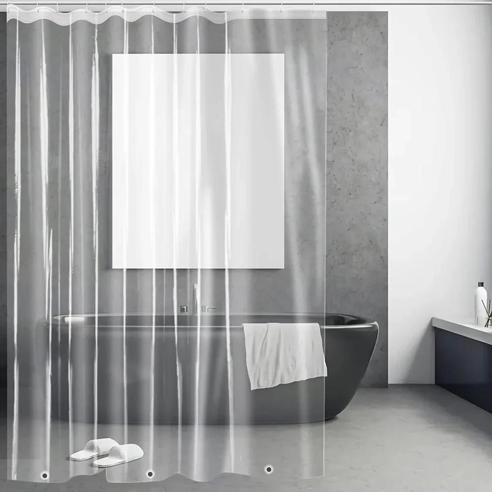 Waterproof Clear Shower Curtain Liner PEVA Lightweight Plastic Shower Liner with 3Magnets Shower Curtains for Bathroom with Hook W180 x H180
Waterproof Clear Shower Curtain Liner PEVA Lightweight Plastic Shower Liner with 3Magnets Shower Curtains for Bathroom with Hook W180 x H180