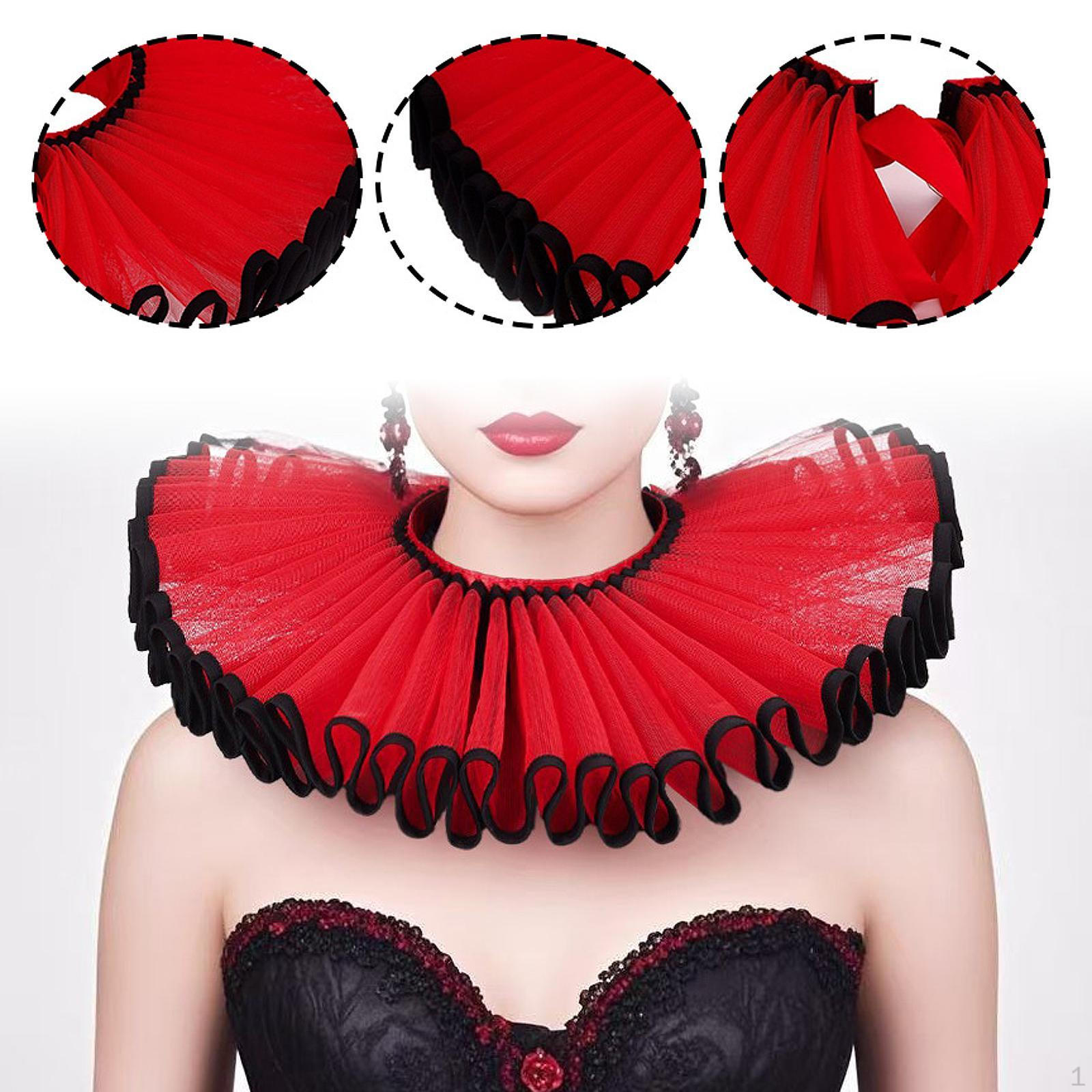 Елизаветинский клоунский воротник-рюш удобный аксессуар для костюма для реквизитной вечеринки Red
Елизаветинский клоунский воротник-рюш удобный аксессуар для костюма для реквизитной вечеринки Red