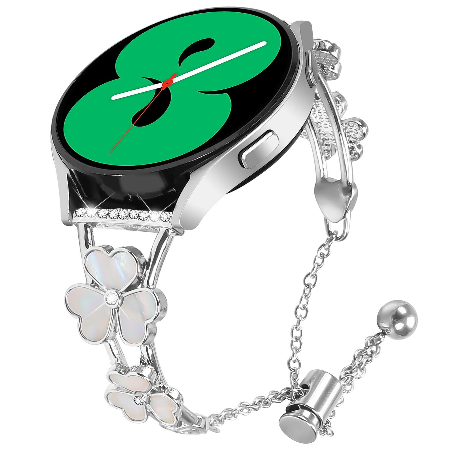 For Samsung Gear S2 Classic/Gear Sport Watchband Heart Clover Decor Silver Zinc Alloy Metal Strap As shown A
For Samsung Gear S2 Classic/Gear Sport Watchband Heart Clover Decor Silver Zinc Alloy Metal Strap As shown A