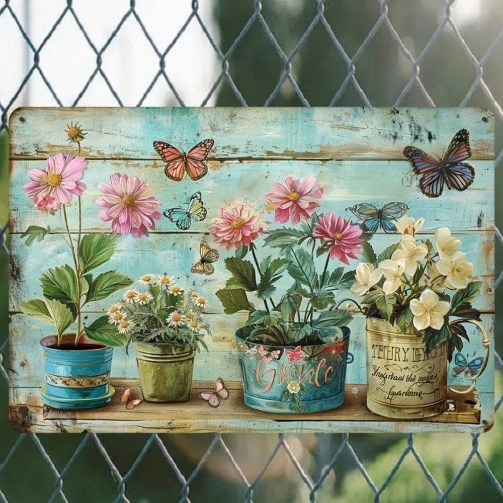 Vintage Rustic Floral Tin Metal Sign Wall Art Decor Set Country Home Plaque 20x30
Vintage Rustic Floral Tin Metal Sign Wall Art Decor Set Country Home Plaque 20x30