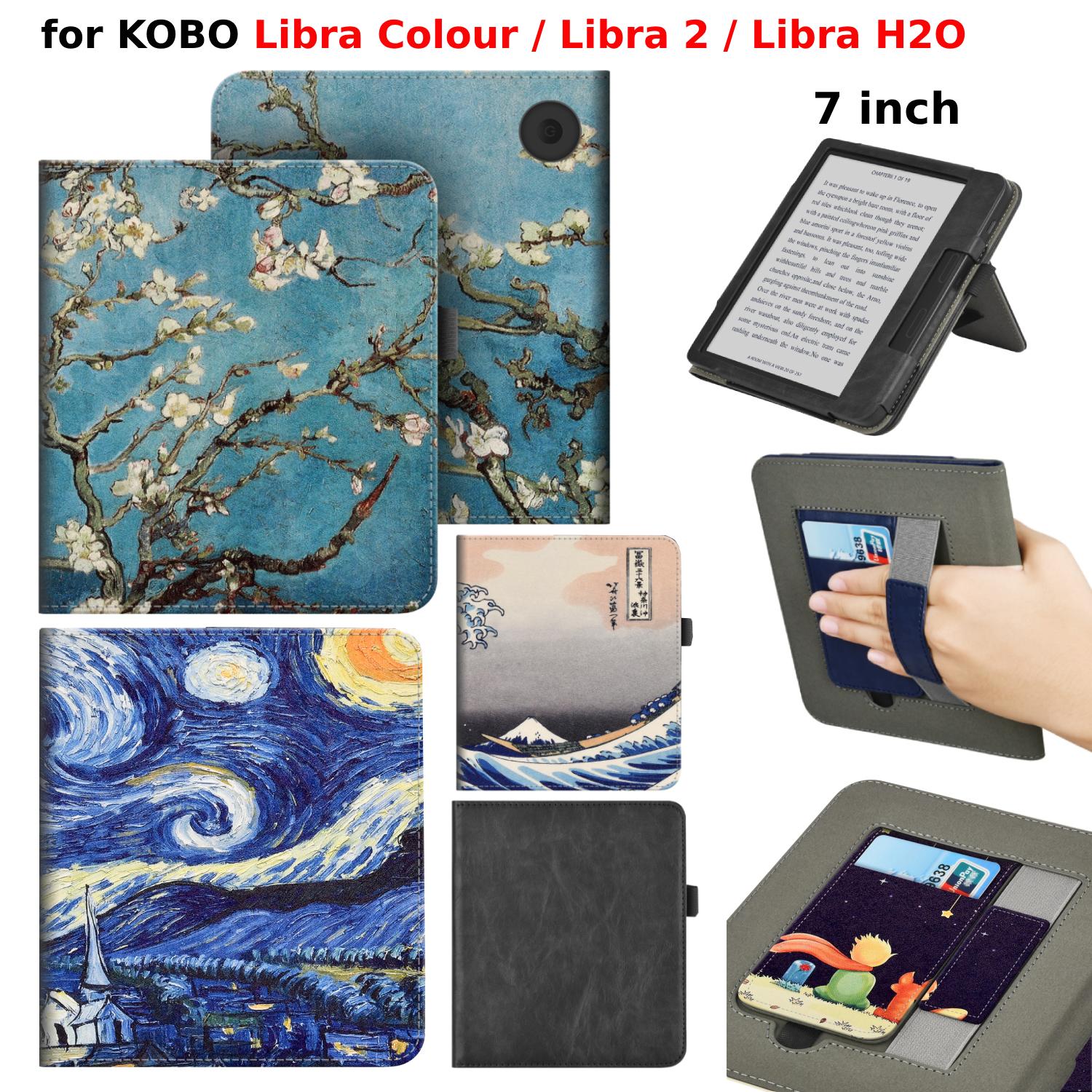 For KOBO Libra Colour/Libra 2/Libra H2O Case with Hand Strap Stand Card Slot 7 inch Leather Cover Ebook N428 N418 N873 Funda KOBO Libra Colour зелёный
For KOBO Libra Colour/Libra 2/Libra H2O Case with Hand Strap Stand Card Slot 7 inch Leather Cover Ebook N428 N418 N873 Funda KOBO Libra Colour зелёный