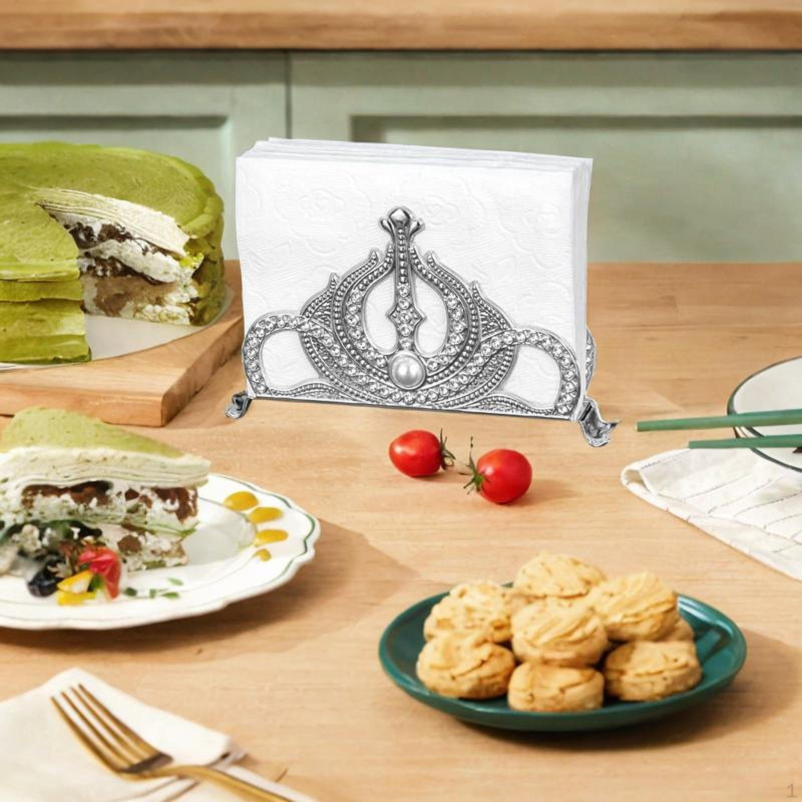 Napkin Holder for Table Dispenser Rack Dining Decoration срібний
Napkin Holder for Table Dispenser Rack Dining Decoration срібний