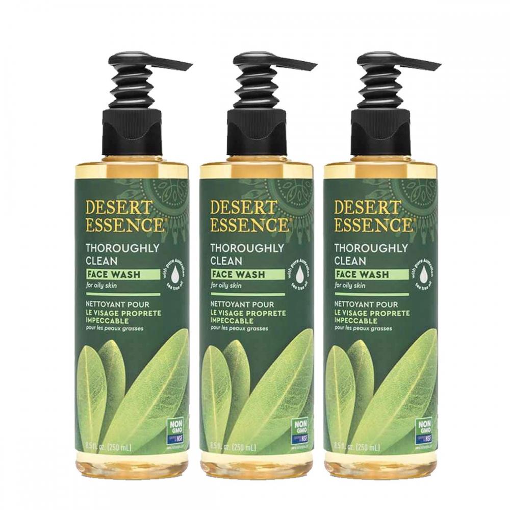 Desert Essence Clean Face Wash 250ml X 3
Desert Essence Clean Face Wash 250ml X 3