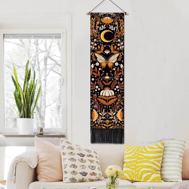 Лунный и цветочный гобелен, желтый и зеленый растительный декор, домашний богемный декор, мистическая бабочка, эстетический декор комнаты, ручная стирка 32.5x130cm
Лунный и цветочный гобелен, желтый и зеленый растительный декор, домашний богемный декор, мистическая бабочка, эстетический декор комнаты, ручная стирка 32.5x130cm