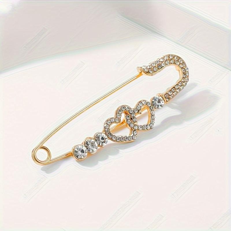 1-piece set of shiny heart-shaped brooch - elegant metal diamond studded accessory suitable for canvas bags
1-piece set of shiny heart-shaped brooch - elegant metal diamond studded accessory suitable for canvas bags