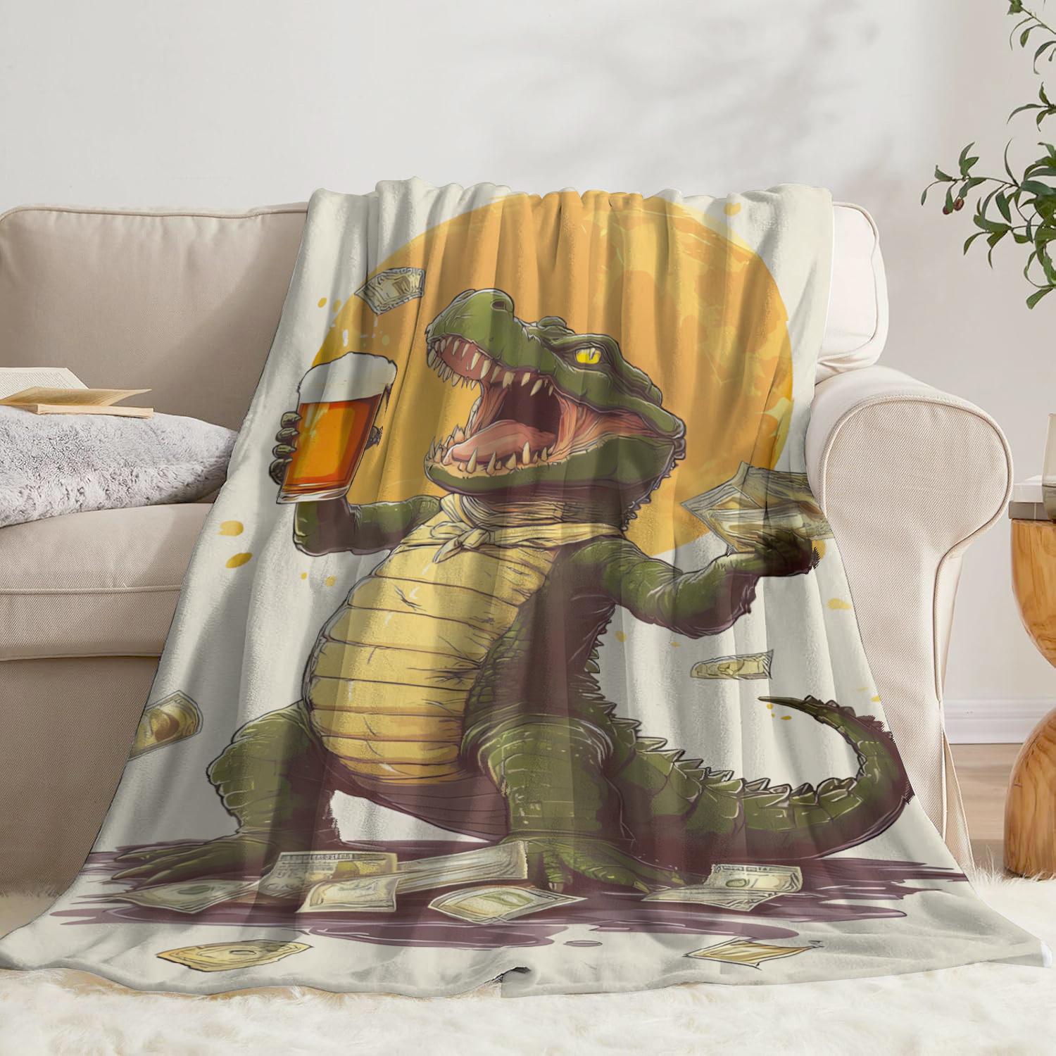 Cartoonlike fun crocodile pattern Flannel printed blanket suitable for all seasons suitable for living room office sofa travel 75x100cm
Cartoonlike fun crocodile pattern Flannel printed blanket suitable for all seasons suitable for living room office sofa travel 75x100cm