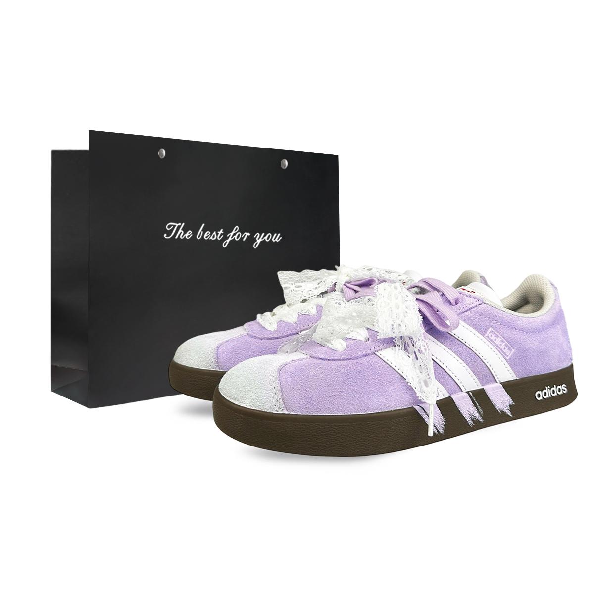 Adidas VL COURT 2.0 Cushioning Abrasion Resistant Low top Skateboard Shoes Unisex White Purple HQ1802(Team401-BOX) 40
Adidas VL COURT 2.0 Cushioning Abrasion Resistant Low top Skateboard Shoes Unisex White Purple HQ1802(Team401-BOX) 40