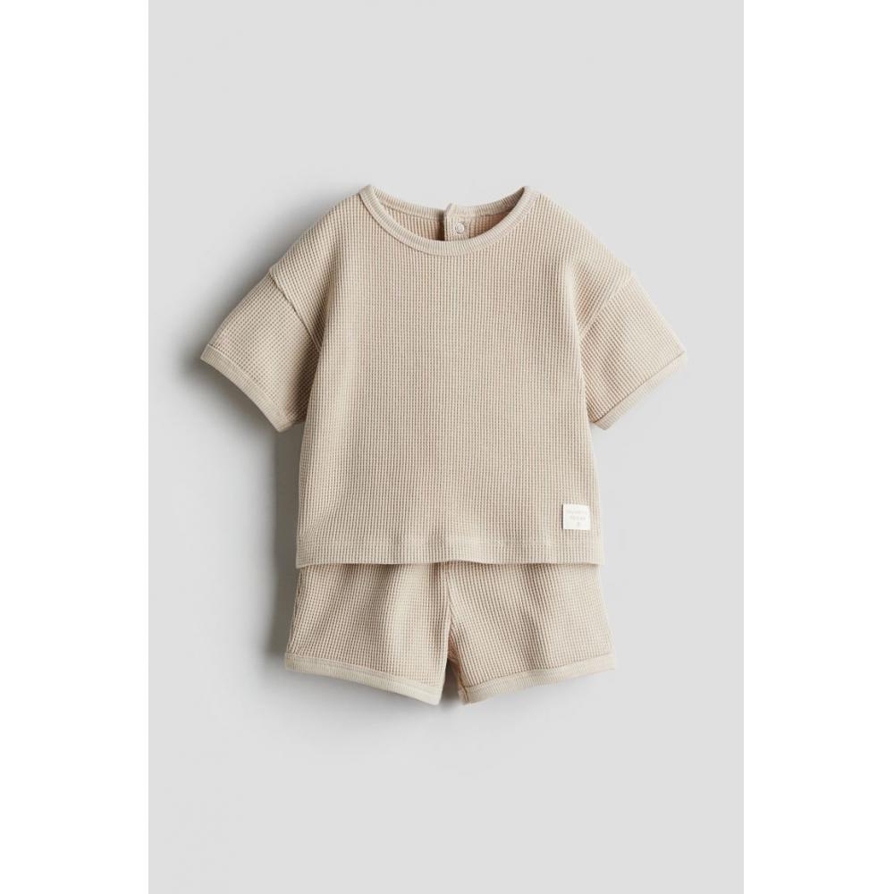 Комплект из 2 предметов HM Waffle Cotton, светло-бежевый
Комплект из 2 предметов HM Waffle Cotton, светло-бежевый