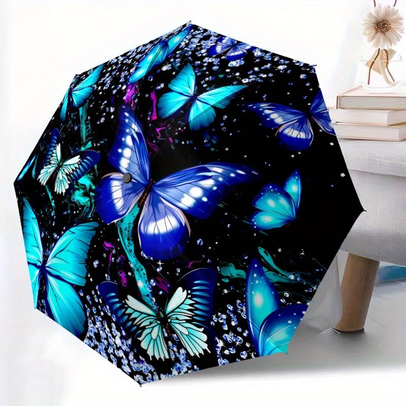 Automatic Folding Umbrella with Blue Butterflies & Sparkling Background, 8 Sturdy Ribs, Lightweight & Durable for Outdoor, Tra (as the picture,iron&8K)
Automatic Folding Umbrella with Blue Butterflies & Sparkling Background, 8 Sturdy Ribs, Lightweight & Durable for Outdoor, Tra (as the picture,iron&8K)