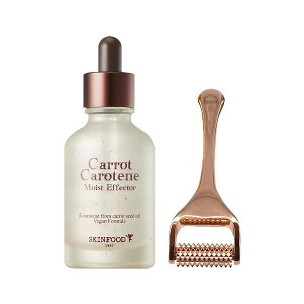 Skinfood Carrot Moist Effector + Roller Guasha Rose Gold
Skinfood Carrot Moist Effector + Roller Guasha Rose Gold