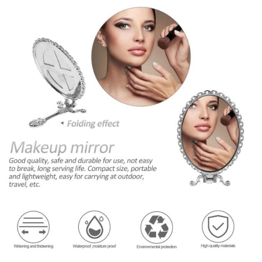 Clear Foldable Handleld Mirror High definition Retro Beauty Mirror Handheld Makeup Mirror Cosmetic серебряный
Clear Foldable Handleld Mirror High definition Retro Beauty Mirror Handheld Makeup Mirror Cosmetic серебряный