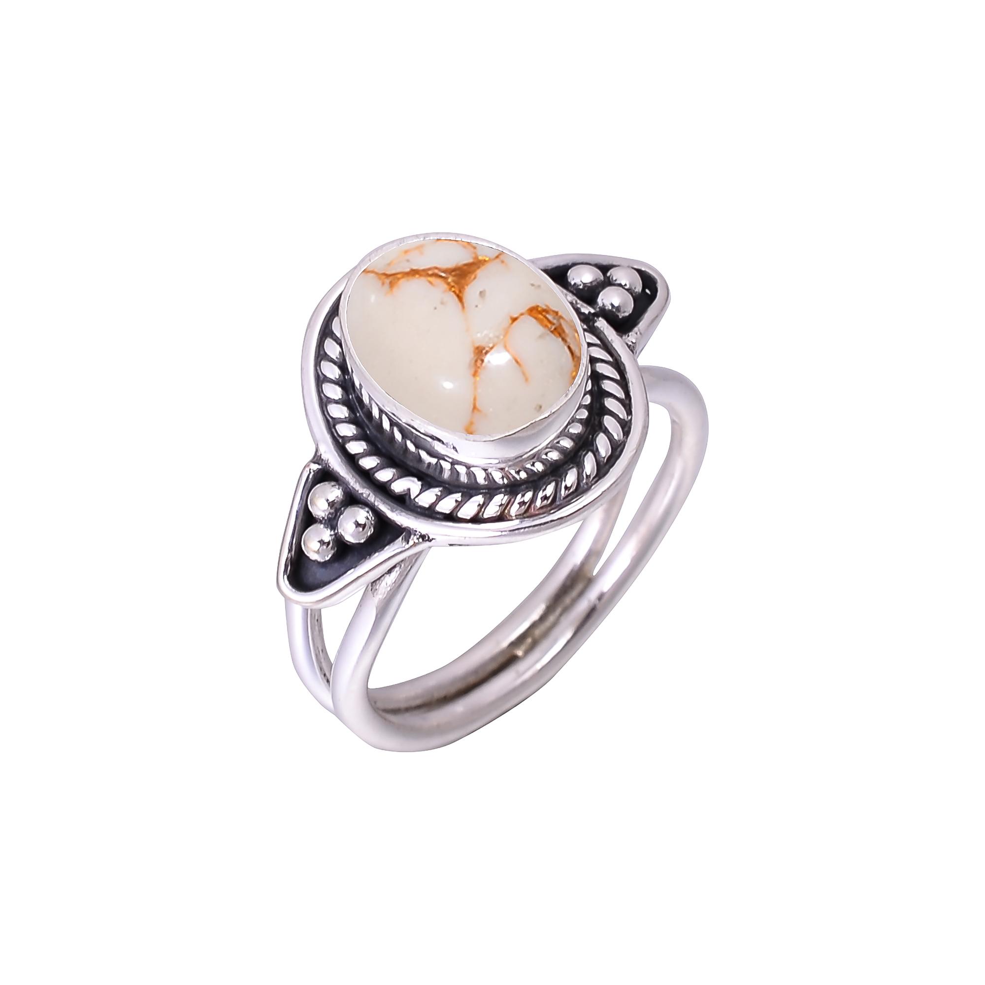 Copper White Turquoise Designer Handmade Oxidised 925 Sterling Silver Ring V2937, White Ring, Oval Ring, Valentin s Day Gift, Gift For Her, Birthday G
Copper White Turquoise Designer Handmade Oxidised 925 Sterling Silver Ring V2937, White Ring, Oval Ring, Valentin s Day Gift, Gift For Her, Birthday G