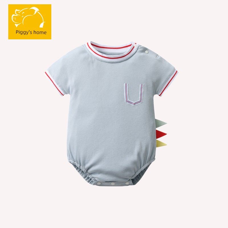 Baby Romper Summer Outfit New Style Unisex Short-Sleeve Korean Style Triangle Romper Dinosaur One-Piece Crawling Suit Blue 59
Baby Romper Summer Outfit New Style Unisex Short-Sleeve Korean Style Triangle Romper Dinosaur One-Piece Crawling Suit Blue 59
