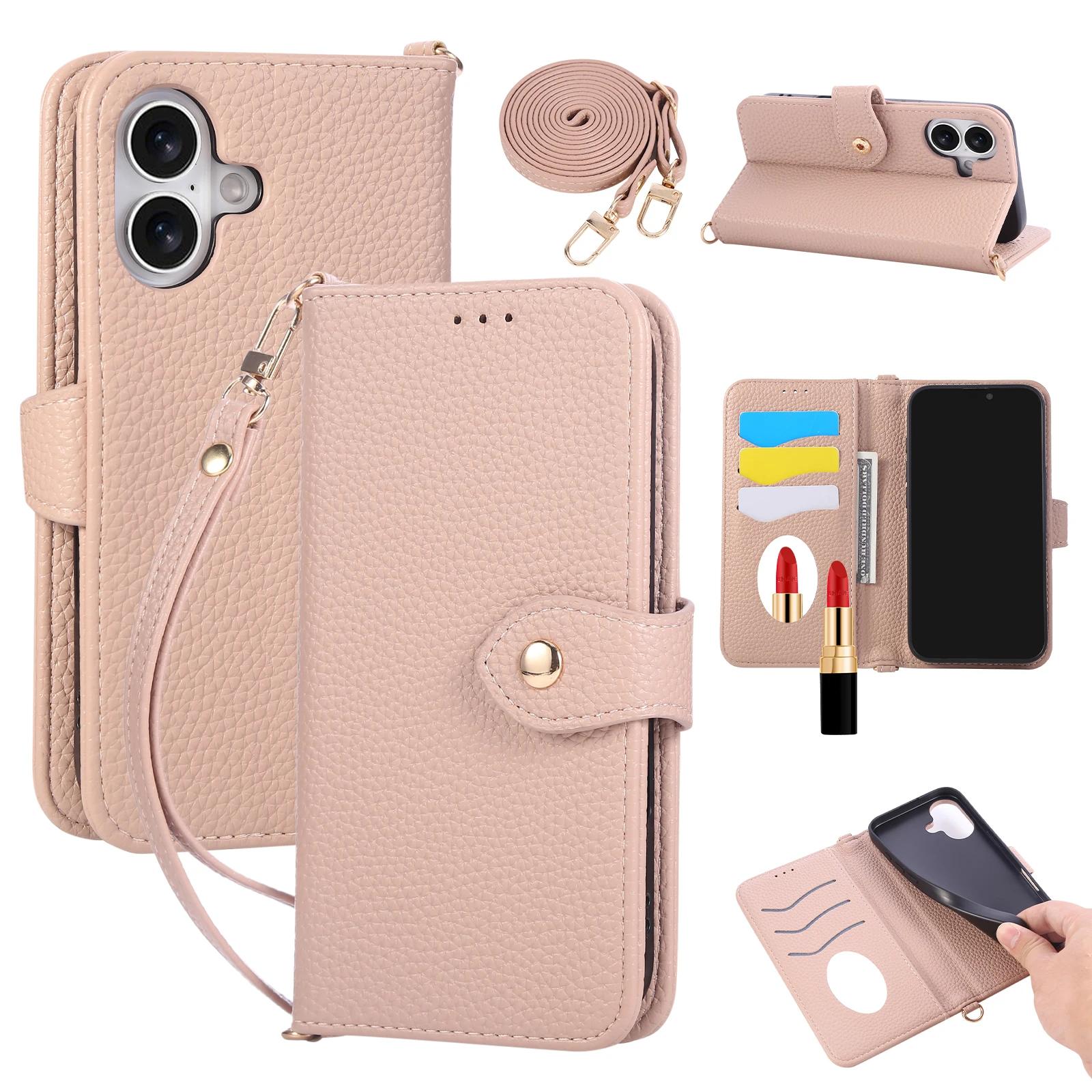 Crossbody Strap Mirror Wallet with Card Holder Phone Case for IPhone 16E 16 15 14 Pro Max 13 12 11 7 8 Plus Leather Flip Cover iPhone 13 mini розовый
Crossbody Strap Mirror Wallet with Card Holder Phone Case for IPhone 16E 16 15 14 Pro Max 13 12 11 7 8 Plus Leather Flip Cover iPhone 13 mini розовый