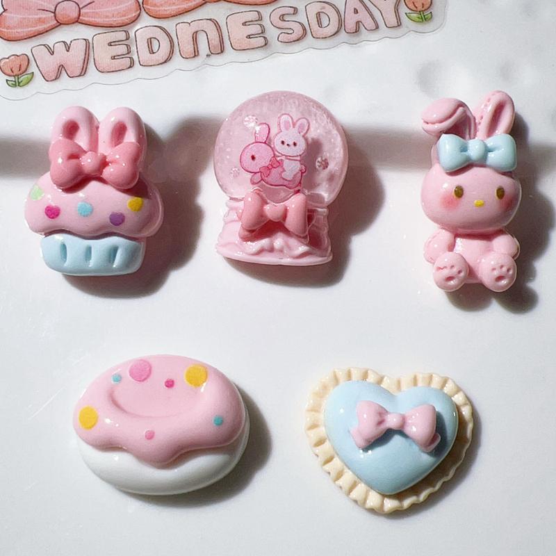 10 Pcs New Mini Cute Cartoon Pink Rabbit, Cake Series Resin Scrapbook Diy Jewellery Hairpin Decorate Accessories Craft A7
10 Pcs New Mini Cute Cartoon Pink Rabbit, Cake Series Resin Scrapbook Diy Jewellery Hairpin Decorate Accessories Craft A7