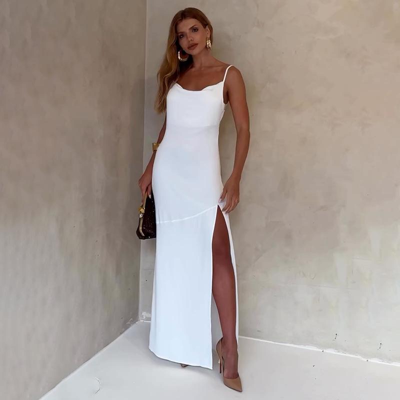 Осень 2025 Женское однотонное платье без рукавов с открытой спиной, разрезом и бретелями-спагетти XXL белый
Осень 2025 Женское однотонное платье без рукавов с открытой спиной, разрезом и бретелями-спагетти XXL белый