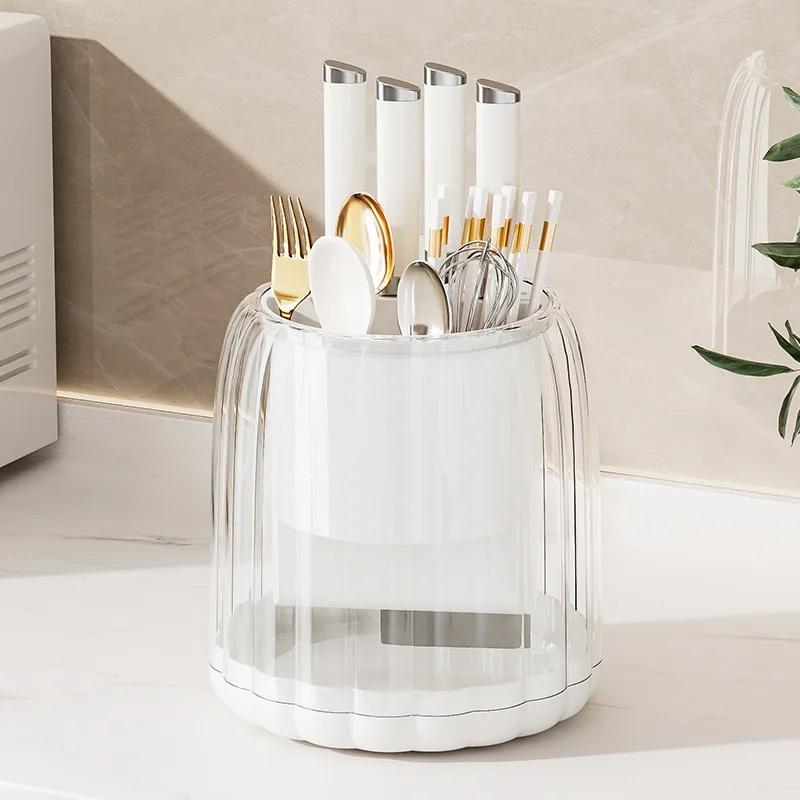 Rotating Knife Holder Kitchen Multifunctional Chopsticks Spoon Knife Partition Drain Storage Rack Storage Rack 20x21cm
Rotating Knife Holder Kitchen Multifunctional Chopsticks Spoon Knife Partition Drain Storage Rack Storage Rack 20x21cm