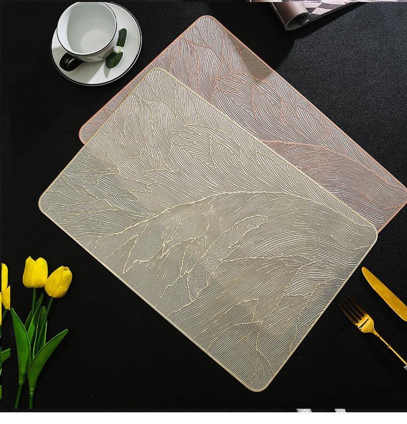 1Pc 45x30cm Rectangular Feather Pattern Table Dinner Placemat Insulation Light Luxury Anti Slip Mat Home Decor 45x30cm золотой
1Pc 45x30cm Rectangular Feather Pattern Table Dinner Placemat Insulation Light Luxury Anti Slip Mat Home Decor 45x30cm золотой