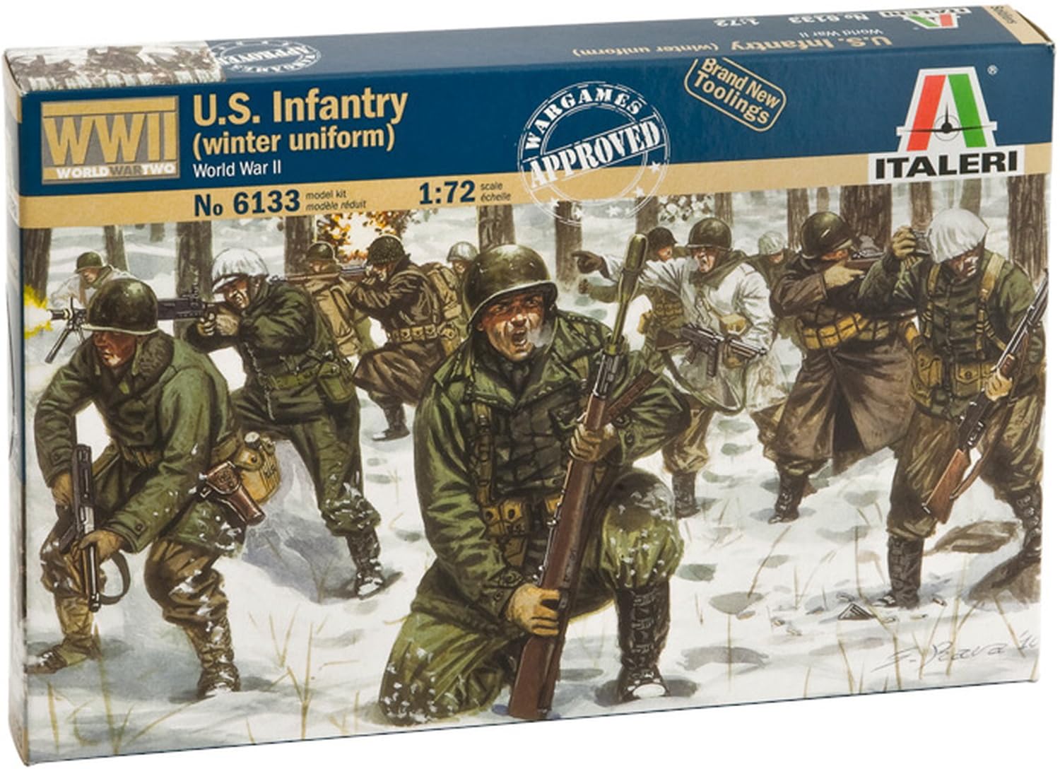 Platz Italeri 1/72 Scale WWII US Infantry Winter Gear Plastic Model Kit IT6133
Platz Italeri 1/72 Scale WWII US Infantry Winter Gear Plastic Model Kit IT6133