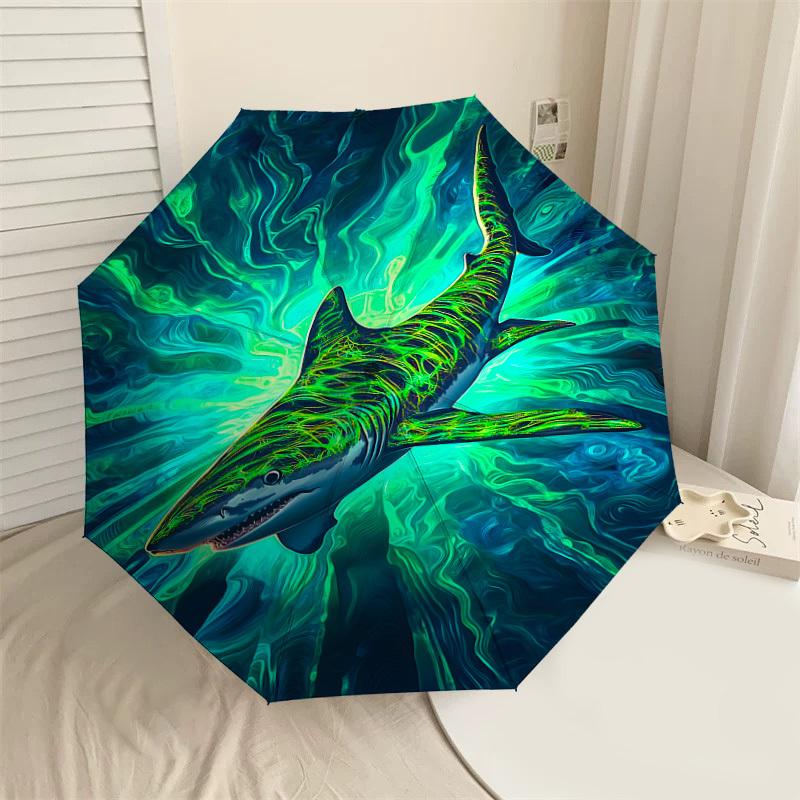1pc shark green Automatic Open/Close Umbrella with Windproof, 8-Rib Sturdy Canopy, Durable Ribs, Fashionable Design1245A
1pc shark green Automatic Open/Close Umbrella with Windproof, 8-Rib Sturdy Canopy, Durable Ribs, Fashionable Design1245A