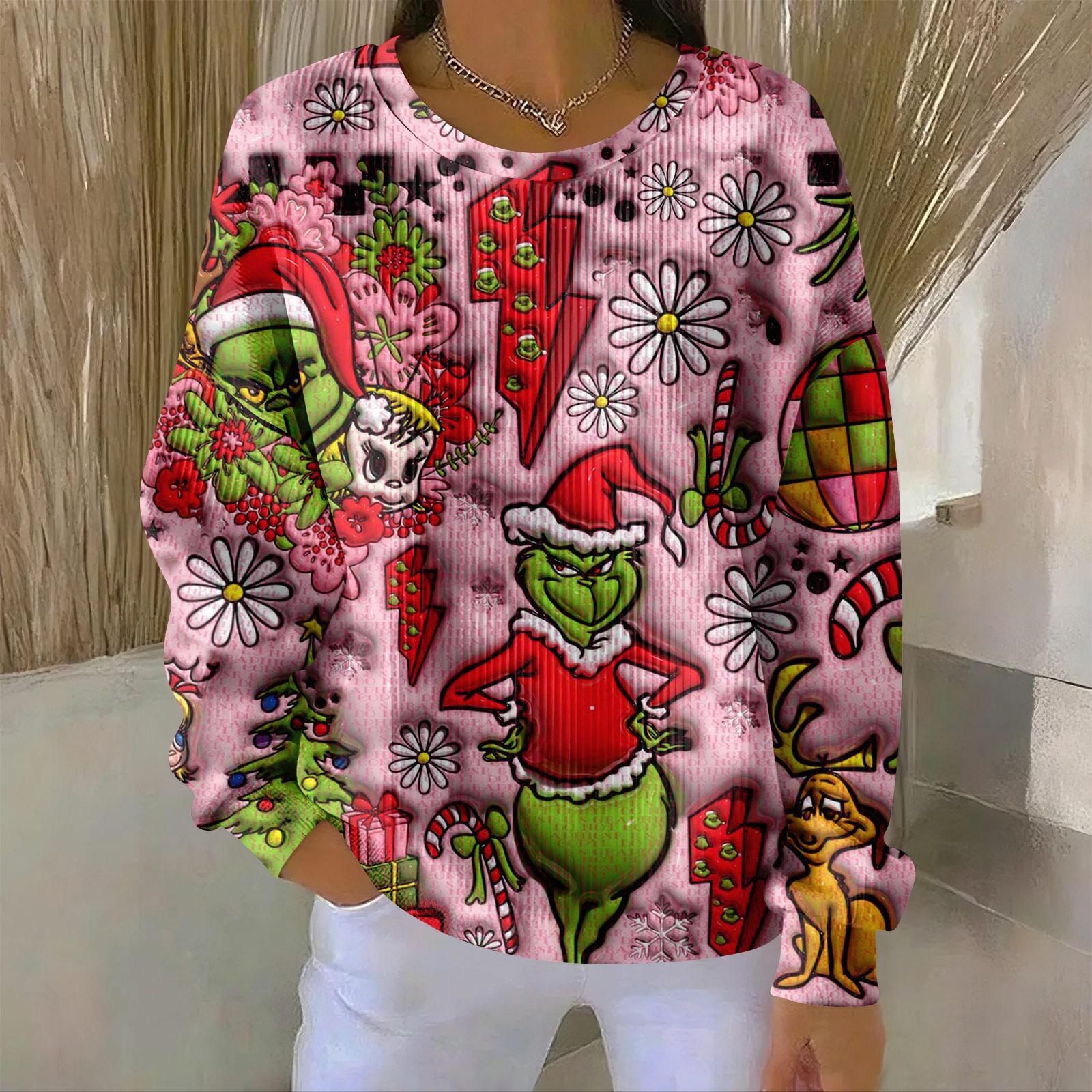 Женский свободный удобный повседневный и модный свитшот с круглым вырезом и узором с длинными рукавами XL
Женский свободный удобный повседневный и модный свитшот с круглым вырезом и узором с длинными рукавами XL