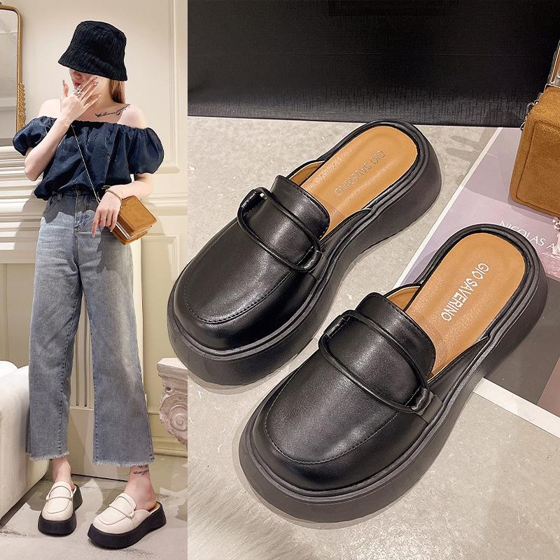 Slippers women s new French bag head in the summer of 2024, wearing thick-soled muffin bottom half-drag round head versatile single shoes women 35
Slippers women s new French bag head in the summer of 2024, wearing thick-soled muffin bottom half-drag round head versatile single shoes women 35