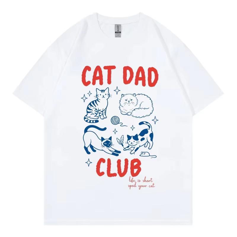 Funny Cat Dad Club T-shirts Men Women Clothing High Quality Fashion Oversized T-shirt Summer Casual Cotton Short Sleeve T Shirts 5XL різнокольоровий
Funny Cat Dad Club T-shirts Men Women Clothing High Quality Fashion Oversized T-shirt Summer Casual Cotton Short Sleeve T Shirts 5XL різнокольоровий