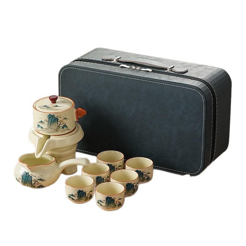 Automatic tea making artifact, high-end lazy tea set, home enterprise gift Ru kiln splendid mountains and rivers
Automatic tea making artifact, high-end lazy tea set, home enterprise gift Ru kiln splendid mountains and rivers