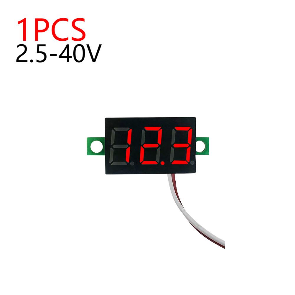 2 Wires DC Voltage Display LED Display 0.28 Inch DC Volt Meter DC 2.5V-40V Digital Voltage Tester Accurate Pressure Measurement
2 Wires DC Voltage Display LED Display 0.28 Inch DC Volt Meter DC 2.5V-40V Digital Voltage Tester Accurate Pressure Measurement